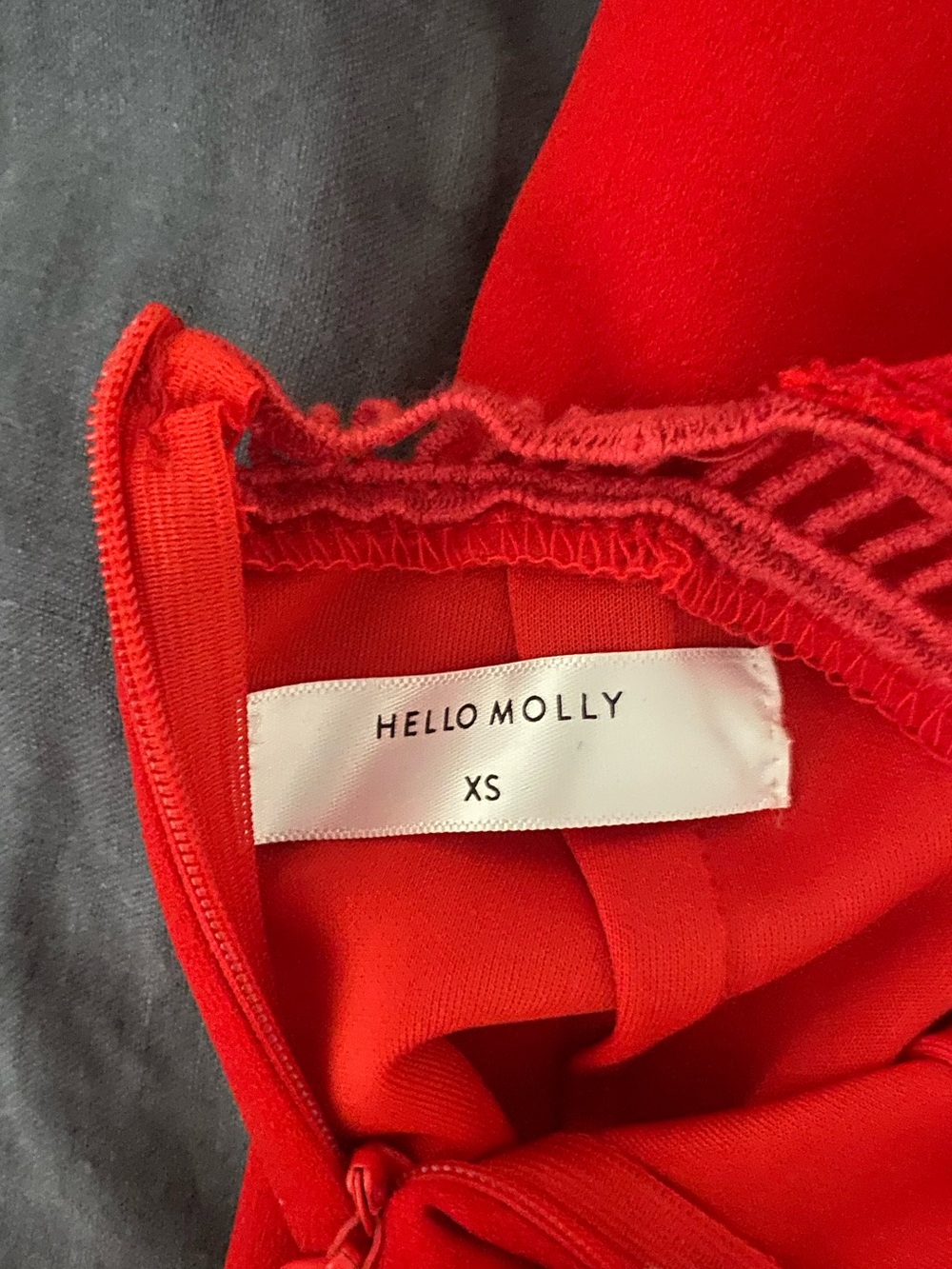 Red Hello Molly Mini Dress - Picture 3 of 5